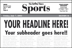Preview of 3 Lines on the Sports Page